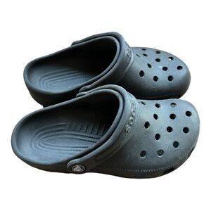 😊 3/$30 CROCS Kids Junior Sz 3 Black